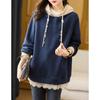Women's Winter Hooded Thickened Pullover Sweatshirt Plush Hooded Sweatshirt