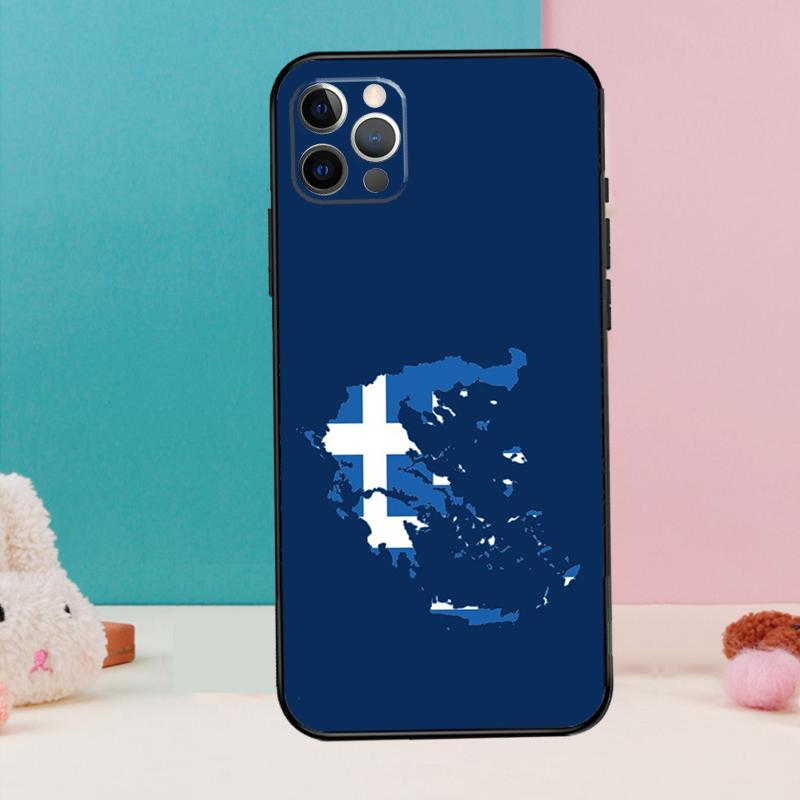 Греция Греческий Национальный Флаг Чехол Для iPhone 14 13 12 11 15 16 Pro Max X XR XS Max 14 Plus Мягкая Задняя Крышка