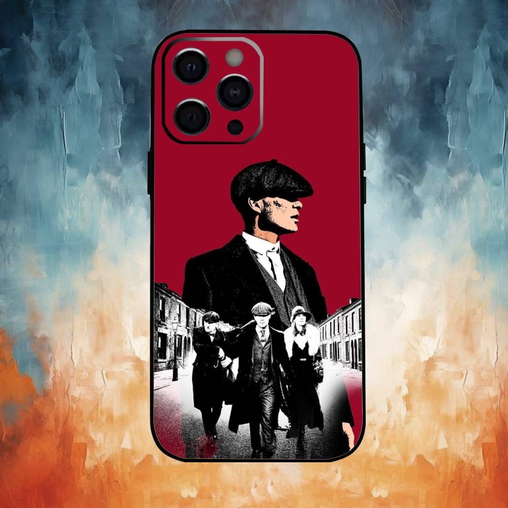ТВ P-Острые козырьки Томми Шелби Чехол для телефона для iPhone 17,16,15,14,13,12,11 Plus,Pro Max,Мягкий силиконовый черный чехол