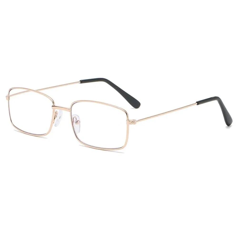 Fashion Anti Blue-ray Reading Glasses Metal Presbyopia Eyeglasses Women Square Round Far Sight Eyewear Vision Care +1.0~+4.0