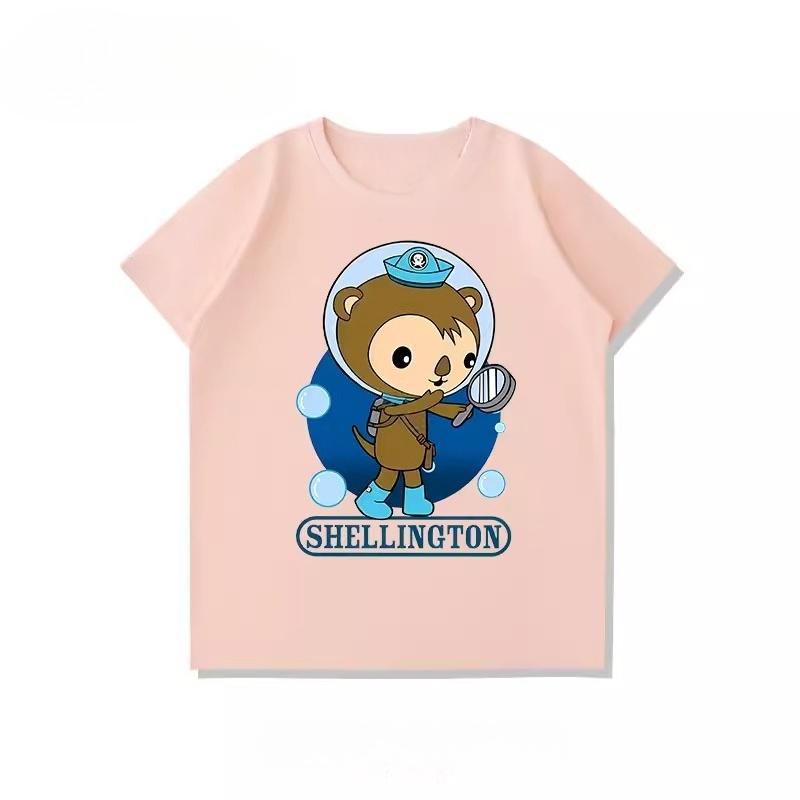 Potdemiel Octonauts Rescue Team Childrens 100 Cotton TShirt New Summer Style Comfortable and Breathable Childrens TShirt