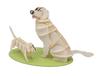 Fridolin 3D Paper Model Craft Kit - Golden Retriever Family