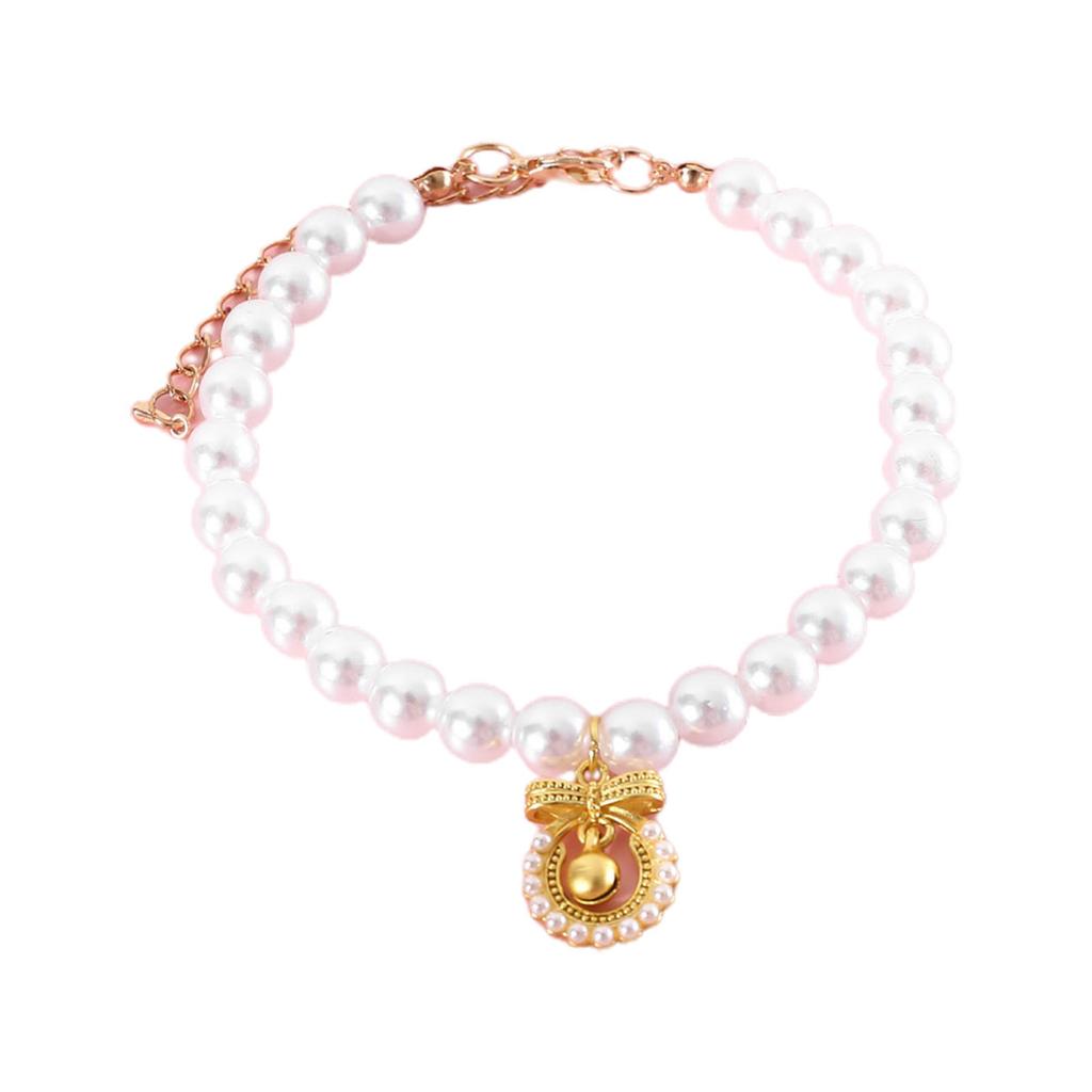 Привлекательный изысканный кулон с вишней для кошек и собак, ошейник с искусственным жемчугом, товары для домашних животных