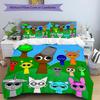 3pcs SPRUNKI1 Design Cover Set - HD Printed Bedding with 1 Cover and 2 Pillowcases - Perfect for Home and Dorm Decor