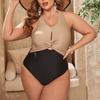 Купальник больших размеров для женщин, комплект бикини с большой грудью 2025, сексуальный комплект из двух частей, бикини с высокой талией, бразильский купальный костюм