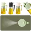 2 In 1 Kitchen Oils Sprayer Olive Oil Spray Plastic Vinegar Kitchen Bottle Camping Diffuser Oil D5X4