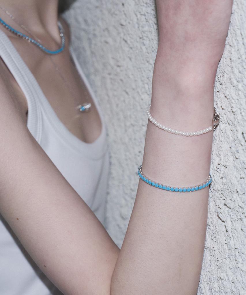Lisse [Серебро 925 пробы] Звеньевое ожерелье с жемчугом B