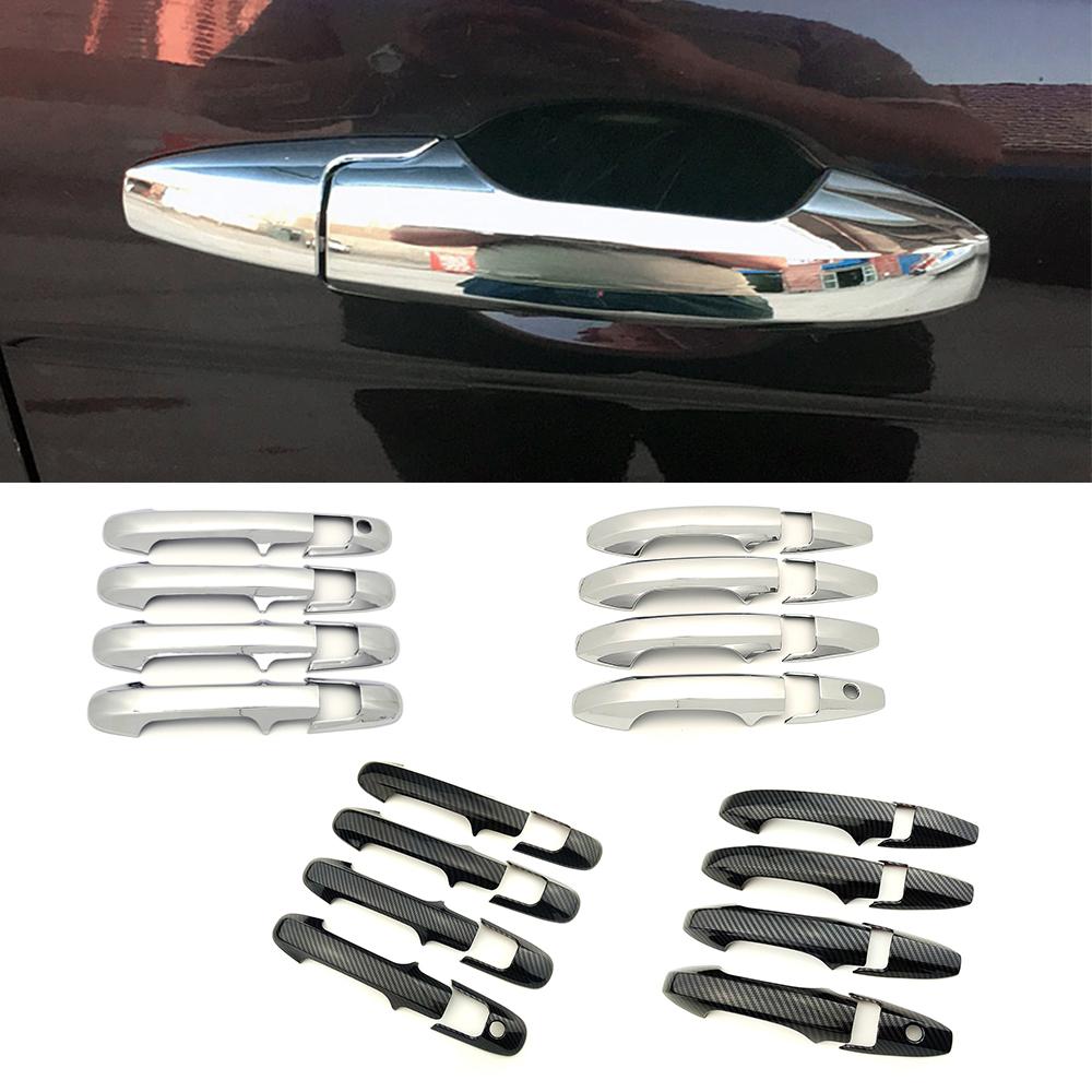 Для Honda Accord 7 Gen 2003-2007 изменение цвета из углеродного волокна, ремонт, хромированная крышка дверной ручки, декоративная накладка, защита