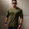 Muscleguys Fitness Sports Thin Long Sleeved T-shirt Men's Spring and Autumn Clothes Breathable Running  Top
