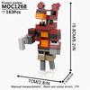 MOOXI FANF Хоррор Игра Ролевые Утки Фокси Кролик Медведь MOC Кирпичи Модель Набор DIY Диорама Детские Игрушки Набор Строительных Блоков Подарок Взрослому