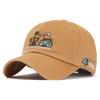 AMPLESH X FLIPPER Wildlife Camper Vintage Embroidered Washed Cotton Cap for Men and Women, Korean Brand, Sizes 55-58cm (Timberland)