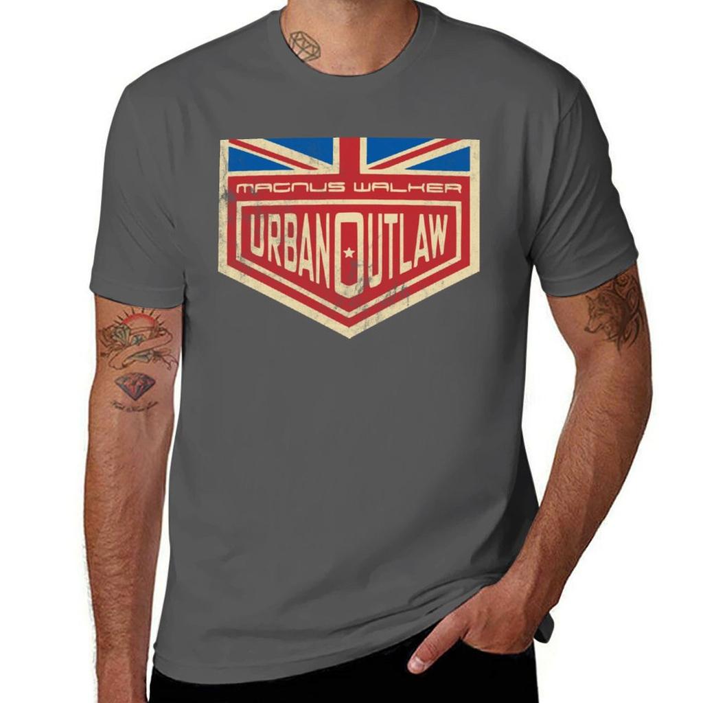 Magnus Walker Urban Outlaw Vintage Logo Tshirt Tshirt T Shirt Unisex Casual Unisex T Shirt Cotton Tshirt