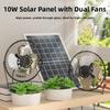 Low Noise Portable Fan Battery Operated Exhaust Fan Air Extractor Solar Fan  Office