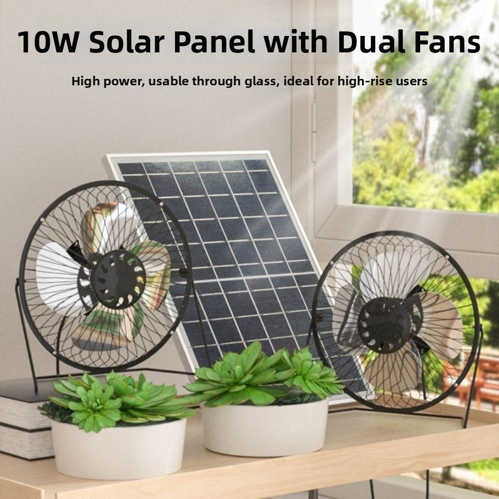 Low Noise Portable Fan Battery Operated Exhaust Fan Air Extractor Solar Fan Office