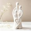 3D Printed Child Hug Heart Art Figurine Plastic Minimalist Figure Statue  Bedroom Decor