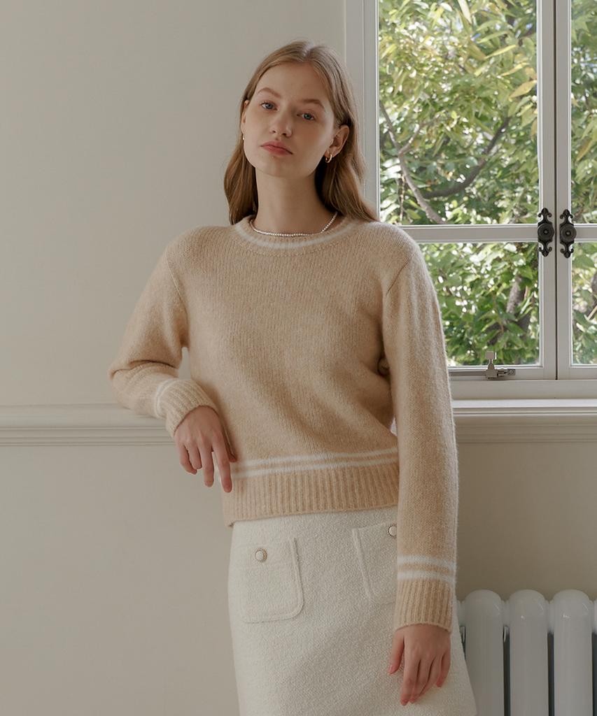 YUPPE Lama Color Knit_Beige