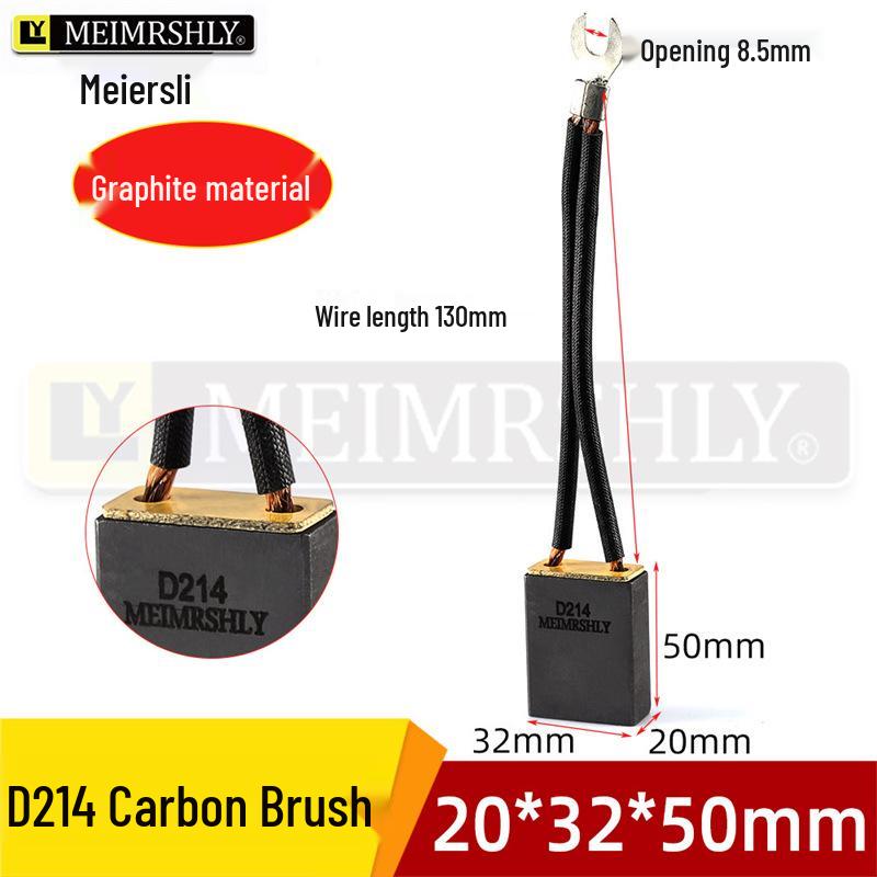 Graphite High Carbon Motor Brushes D214 - Sizes 8, 10, 12.5, 30, 32, 35, 40