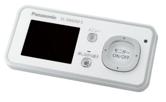 Panasonic Беспроводной дверной монитор, дверной монитор, молочно-серебристый, беспроводной дверной монитор, основной блок с зарядной подставкой, беспроводной монитор, детский блок, комплект из 1 шт.