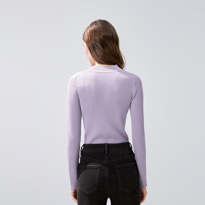 Женский тонкий трикотажный свитер с воротником-стойкой Qiusbiyiren