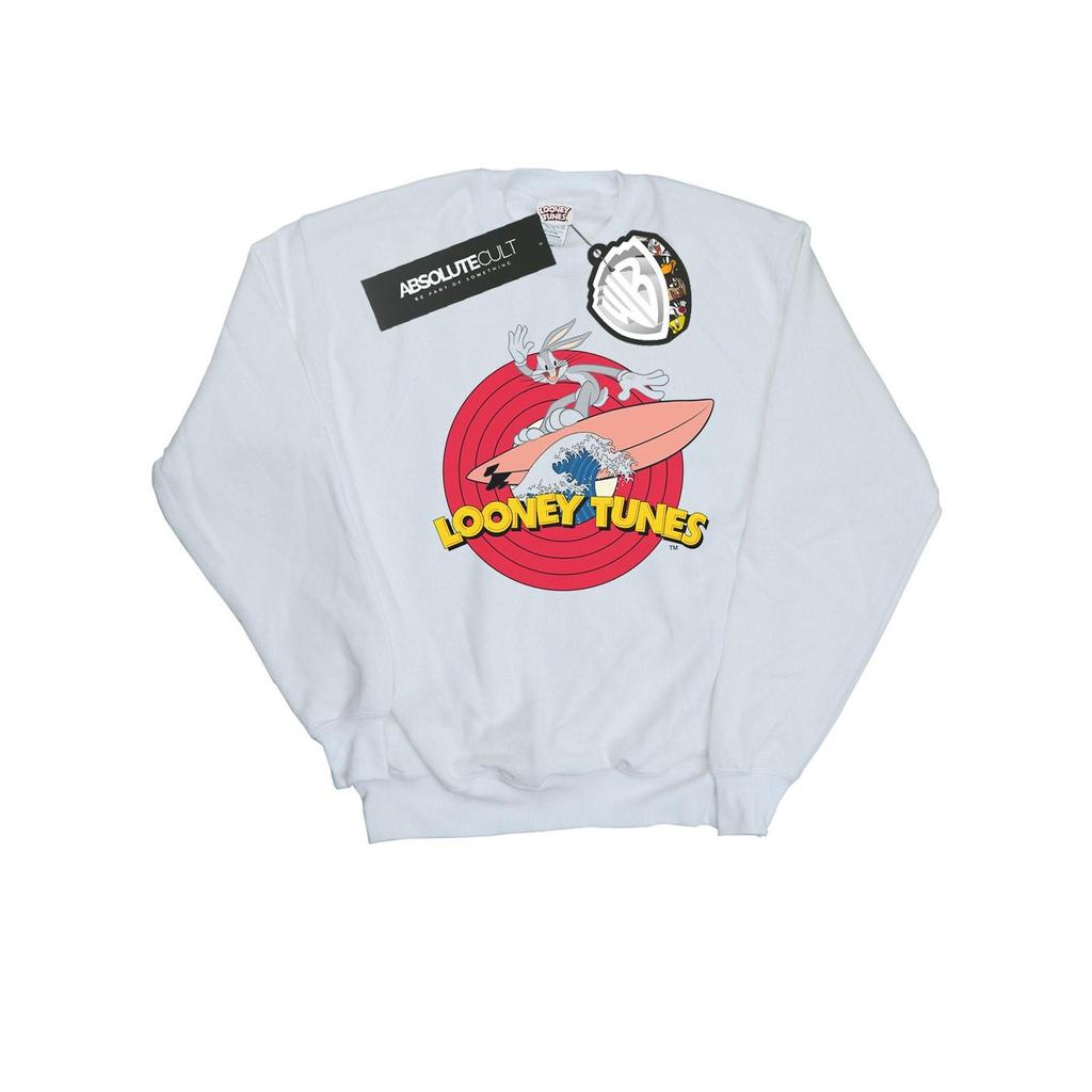 Looney Tunes Mens Bugs Bunny Surfing Sweatshirt