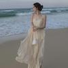 Women's 2021 Chiffon Summer Beach Dress - Korean Style Fairy Seaside Holiday Maxi