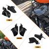 Дефлекторы тепла на седло, Дефлектор воздуха Подходят для Harley Softail Street Bob FXBB Breakout FXBR Fat Boy Low Rider Slim 2018-2024 (черный)