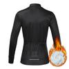 Зимние флисовые трикотажные изделия для езды на велосипеде, комплект одежды для велоспорта, сохраняющий тепло, женский костюм с длинными рукавами для велосипедной одежды