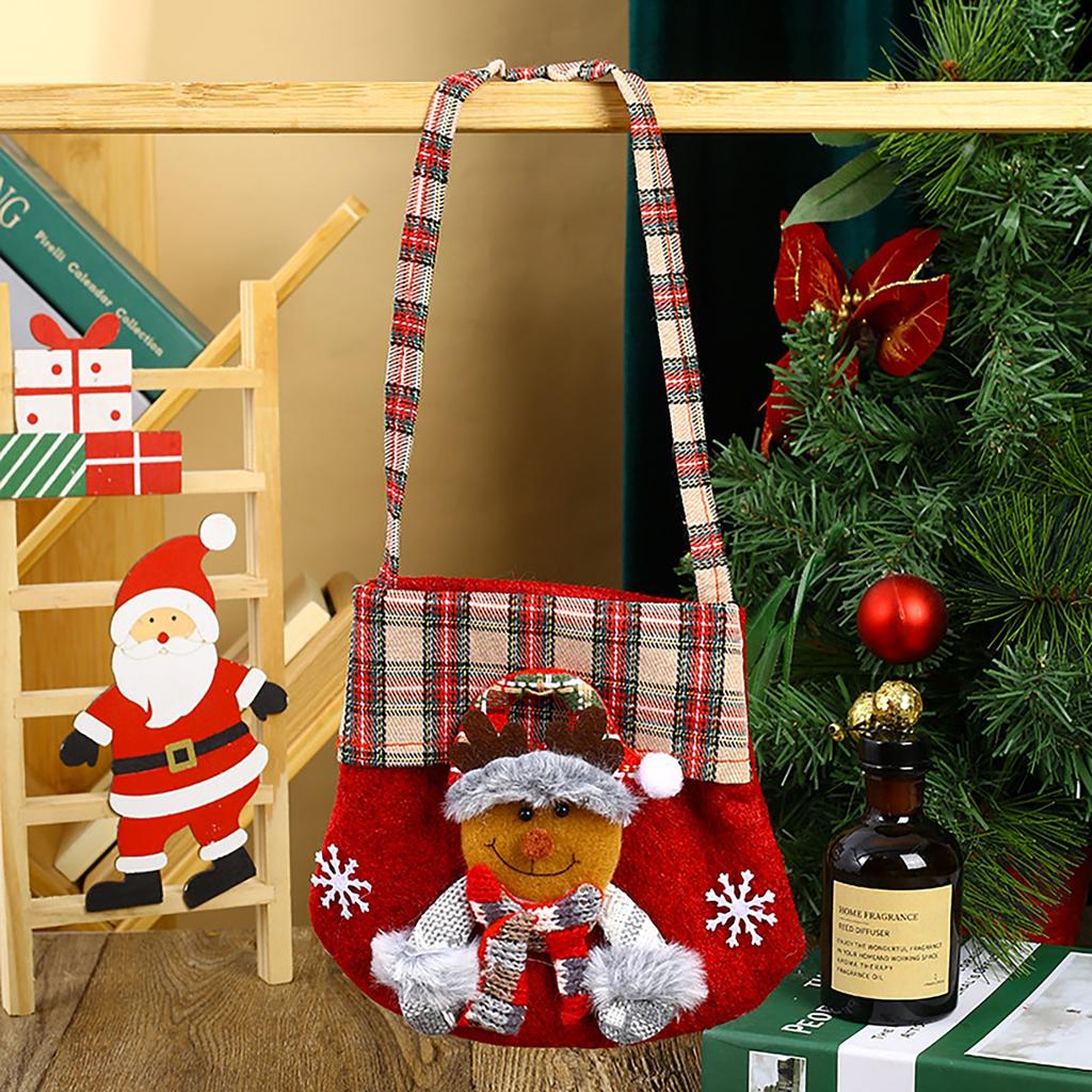 Present Bags Christmas Storage Candy Bag For Xmas Presents Party Home Decorations