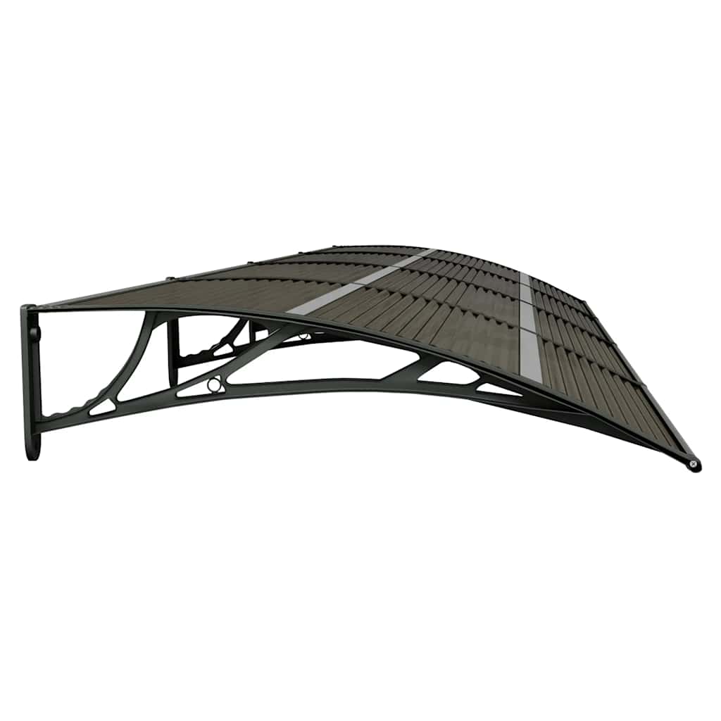 vidaXL Türvordach Schwarz 400 x 100 cm Polycarbonat
