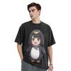 Gugu Gaga Cute Penguin Girl Arknights:Endfield T Shirts Hip Hop Washed Cotton Oversize T-Shirt Vintage Men Women Streetwear Tees