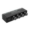 Cubilux 3.5mm Audio Mixer, 4-Way StereoMono AUX Mixer, Ultra-Low Noise Mini Line, Independent Volume Control