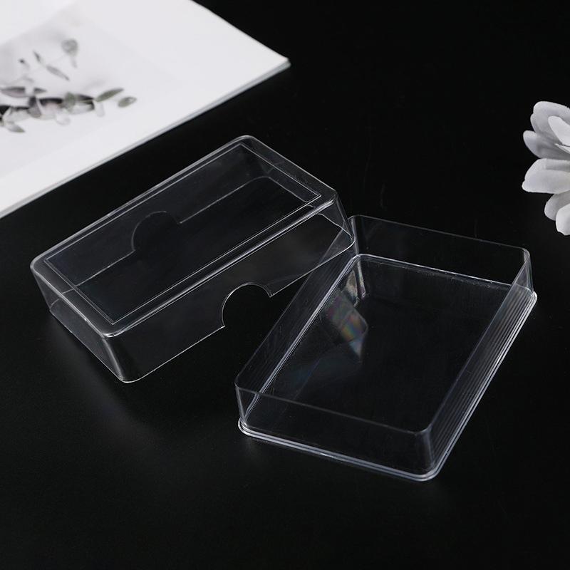 1 шт. Пустая коробка для хранения игровых карт, прозрачная коробка для игральных карт, чехол для торговых карт, коробка для хранения карт, органайзер для карт, чехол для карт