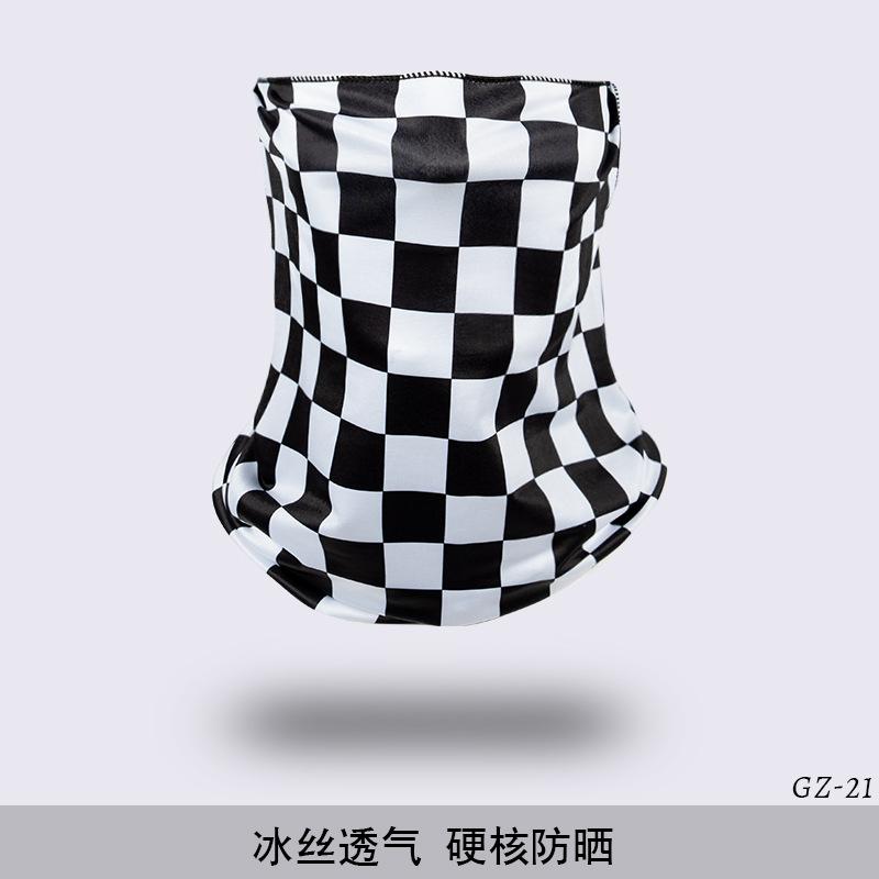Xiaomi Outdoor Cycling Face Mask Motorcycle Neck Protection Checkered Grid Windproof Anti UV Scarf Men Women Riding Cover