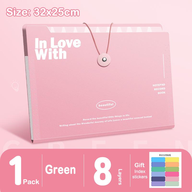 Папка-файл формата А4 с 5/8/12 карманами, хранилище для контрольной бумаги, портативный водонепроницаемый органайзер, большая емкость, классифицированный портфель