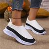 Thick Sole Slip-on Loafers Women Mesh Casual Platform Shoes Outdoor Large Size Walking Shoe Fashion Breathable Ladies Shoes 2024
