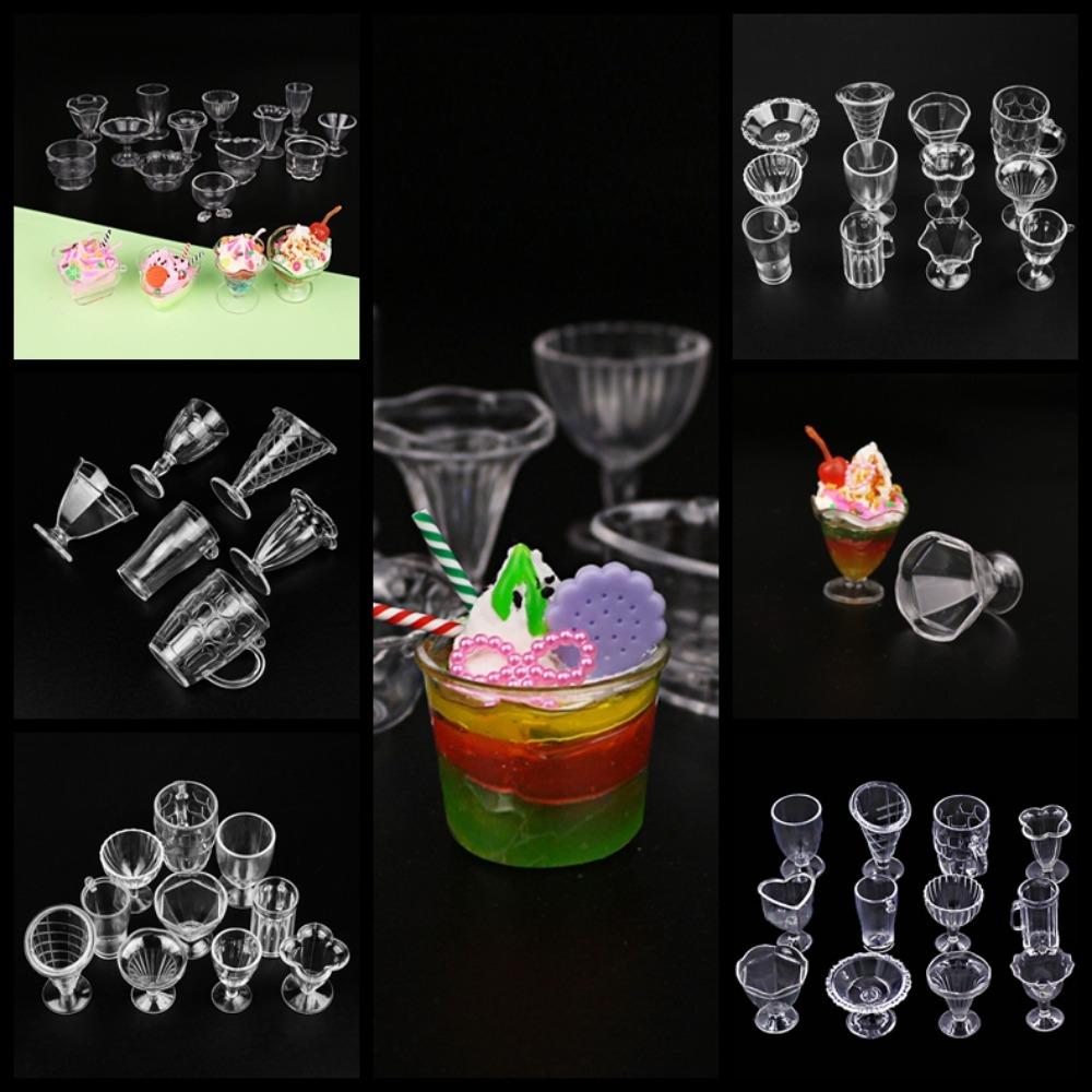 17PCS/Set Model Toy Miniatures Tableware 1:12 Dollhouse Dollhouse Mini Tableware  Pretend Play Toys