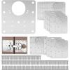 Thickened Cabinet Door Hinge Installation Plate Cupboard Door Hinge Mounting Plate  Household Tools