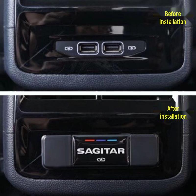 USB and Air Vent Covers for Rear Seat of 2019-2023 Volkswagen New Sagitar - Dustproof & Kick-proof