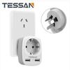 Tessan Дорожный адаптер из Германии в Австралию Переходник-адаптер 3-в-1 с 2 портами USB