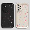 Мягкий чехол для Samsung Galaxy A26 A22 A33 A24 A13 A56 A36 A32 A14 A23 A12 A34 A16 Цветные сердца
