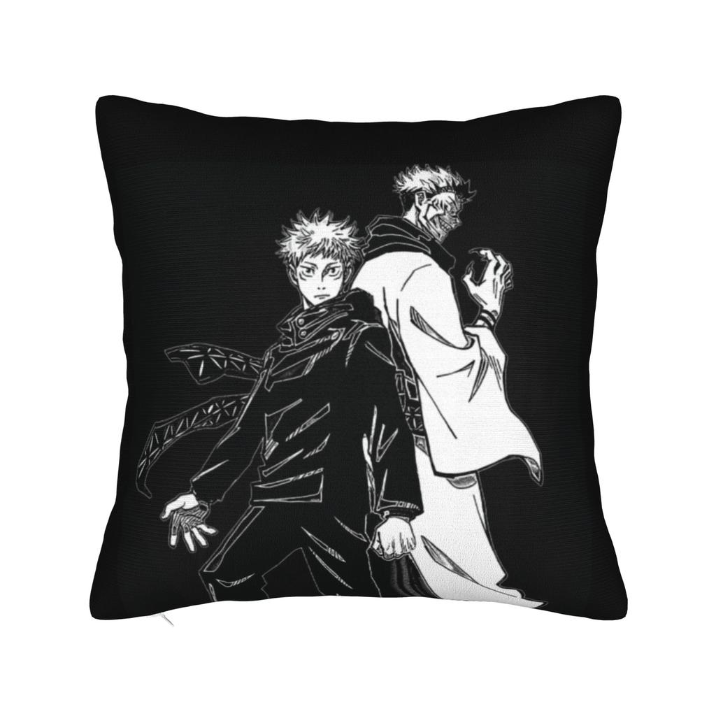 Чехлы на квадратные подушки Jujutsu Kaisen Юдзи Итадори Постельное белье Автомобиль Аниме Япония Манга Чехол на подушку Милый Декоративный чехол на подушку 40*40