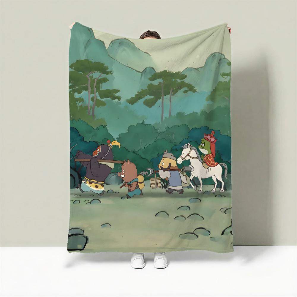 Movie N-Nobody Throw Lightweight 240g Flannel Blanket Soft Skin-friendly for Summer Cooling