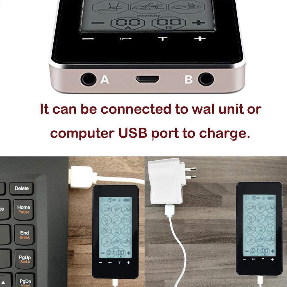 Массажер с сенсорным экраном и 28 режимами работы, прибор для физиотерапии меридианов EMS, домашний массажер для шейного и поясничного отделов позвоночника, для обезболивающей терапии