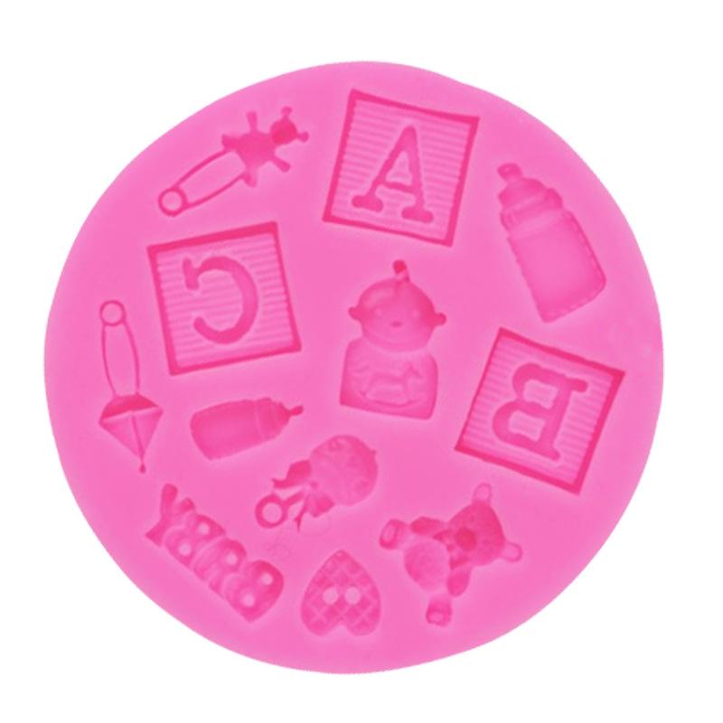 1 шт. Маленькая силиконовая форма в форме ребенка, форма для шоколадного желе, помадка, инструменты для украшения торта ARI