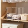 Metal Closet Divider White Closet Separator Space Saving Wardrobe Divider  For Clothes