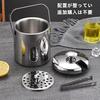 Thermos Ice Bucket, Non-Melt Stainless Steel, Double-Walled Ice Bucket with Handle and Lid, Vacuum Insulated, Large Capacity, Cylindrical Shape, Keeps