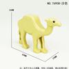 Конструктор MOC Животная Сцена Зоопарк Слоны Жирафы Шимпанзе Верблюды Козы Верблюд Попугаи Голубь Аксессуары Кубики Игрушки N09
