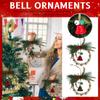 Christmas Day Dress Up Doorbell Hanging Christmas Tree Bells Pinecone Wreaths Bouquets Decorative Hangings