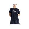 Fila Женская дышащая футболка с коротким рукавом, свободная, с принтом логотипа бренда, для бега, черный A11W321111FBK