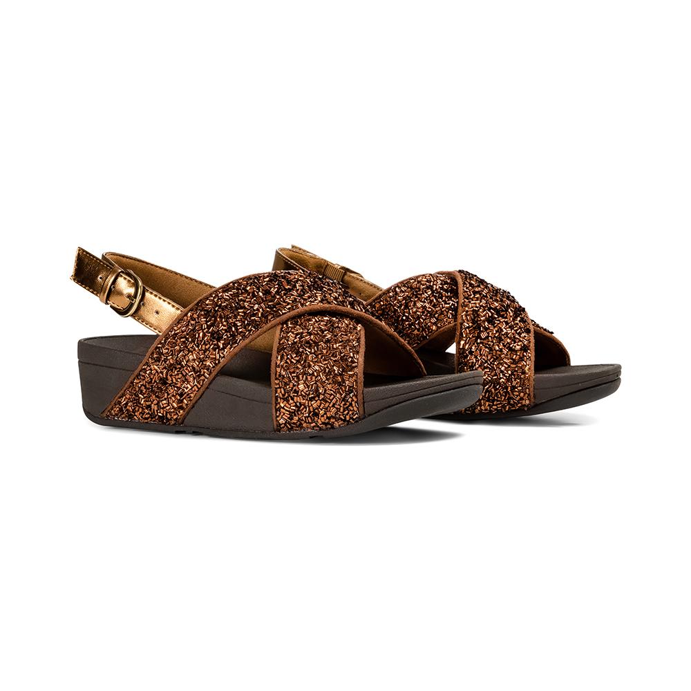 Сандалии Fitflop Lulu Shimmerfoil Бронзовые